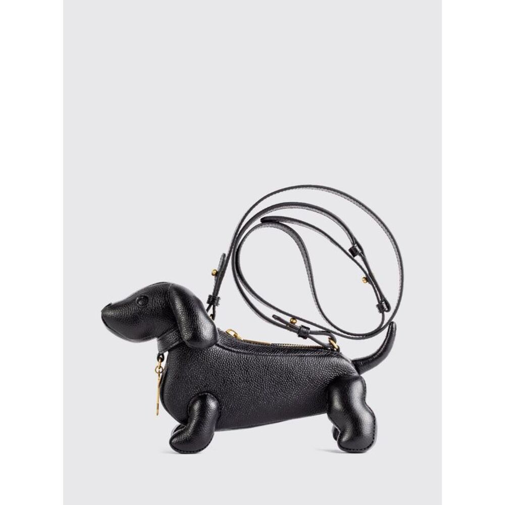 Thom Browne Women Thom Browne Hector Dog-Shaped Grained Leather Crossbody Bag